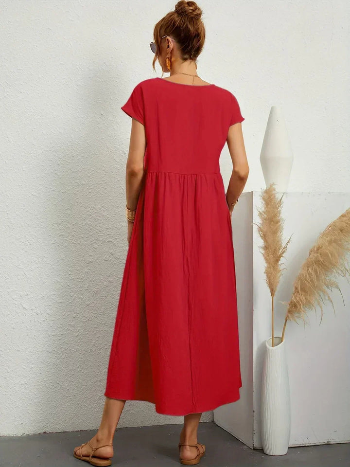 Gabrielle™ — Abito midi fluido con eleganza senza tempo