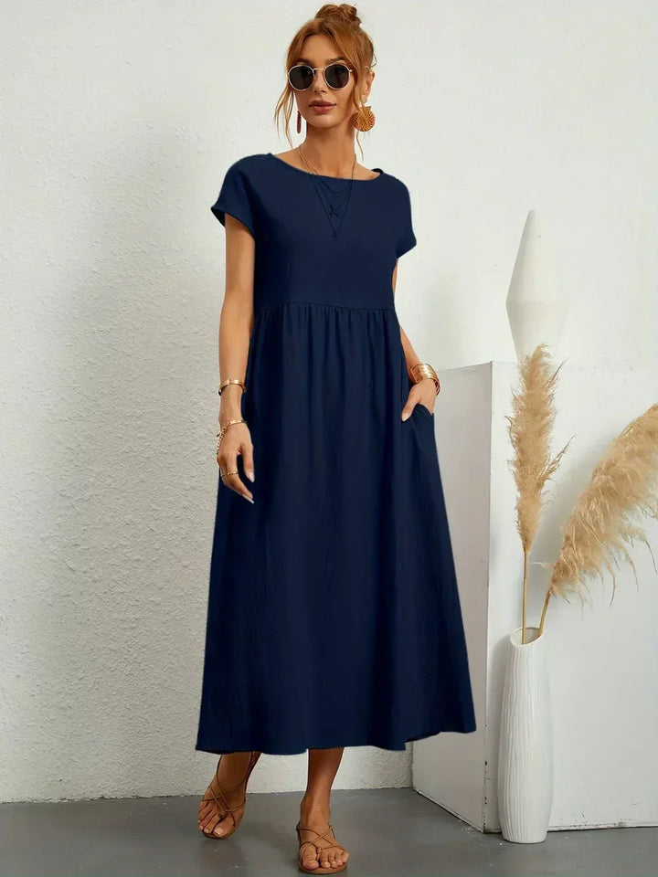 Gabrielle™ — Abito midi fluido con eleganza senza tempo