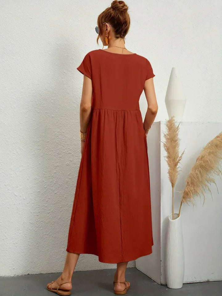 Gabrielle™ — Abito midi fluido con eleganza senza tempo
