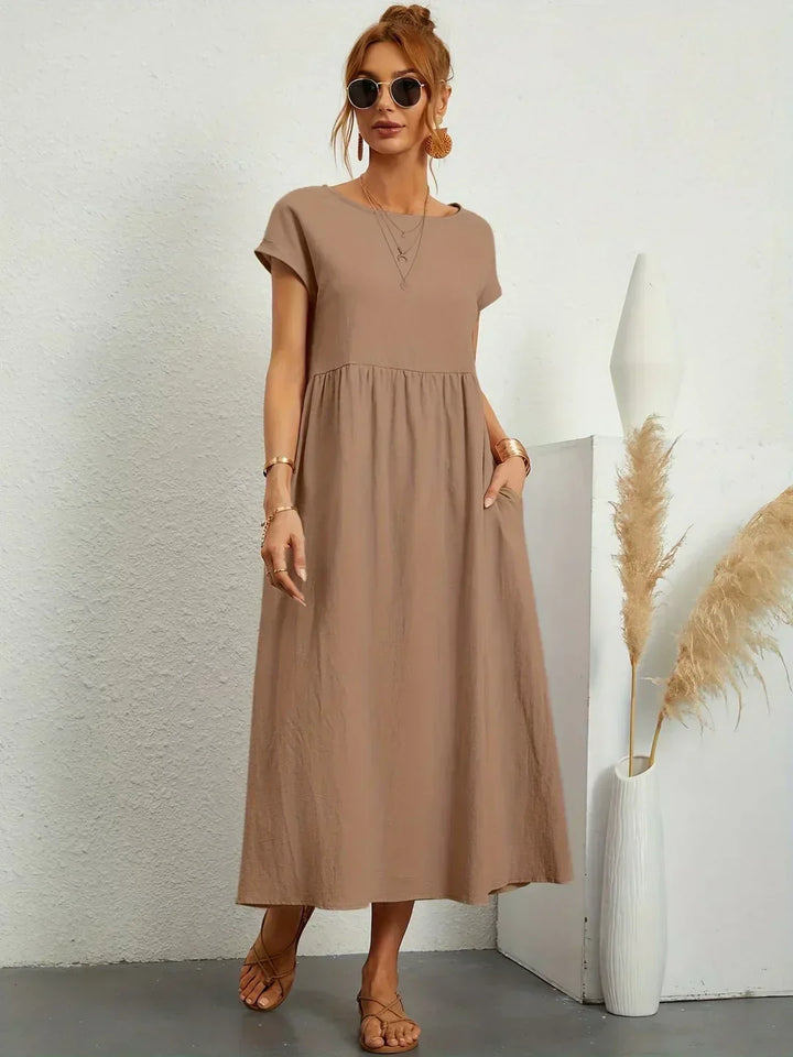 Gabrielle™ — Abito midi fluido con eleganza senza tempo