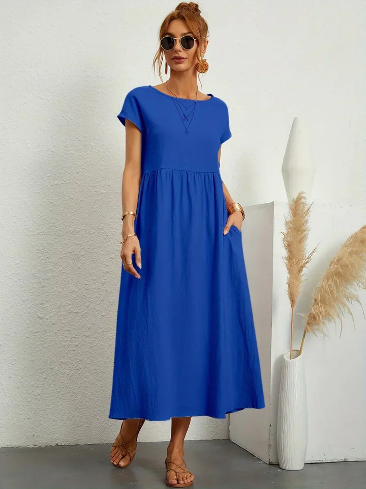 Gabrielle™ — Abito midi fluido con eleganza senza tempo