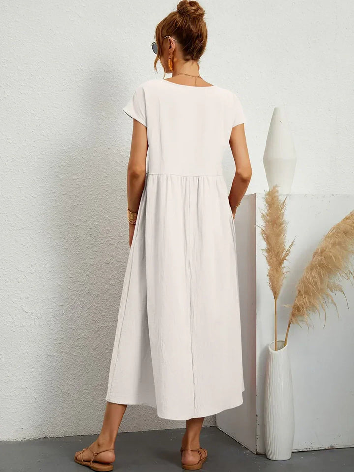 Gabrielle™ — Abito midi fluido con eleganza senza tempo