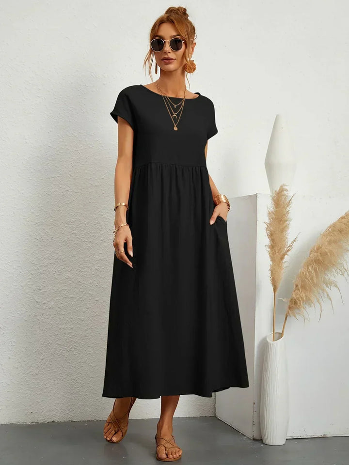 Gabrielle™ — Abito midi fluido con eleganza senza tempo