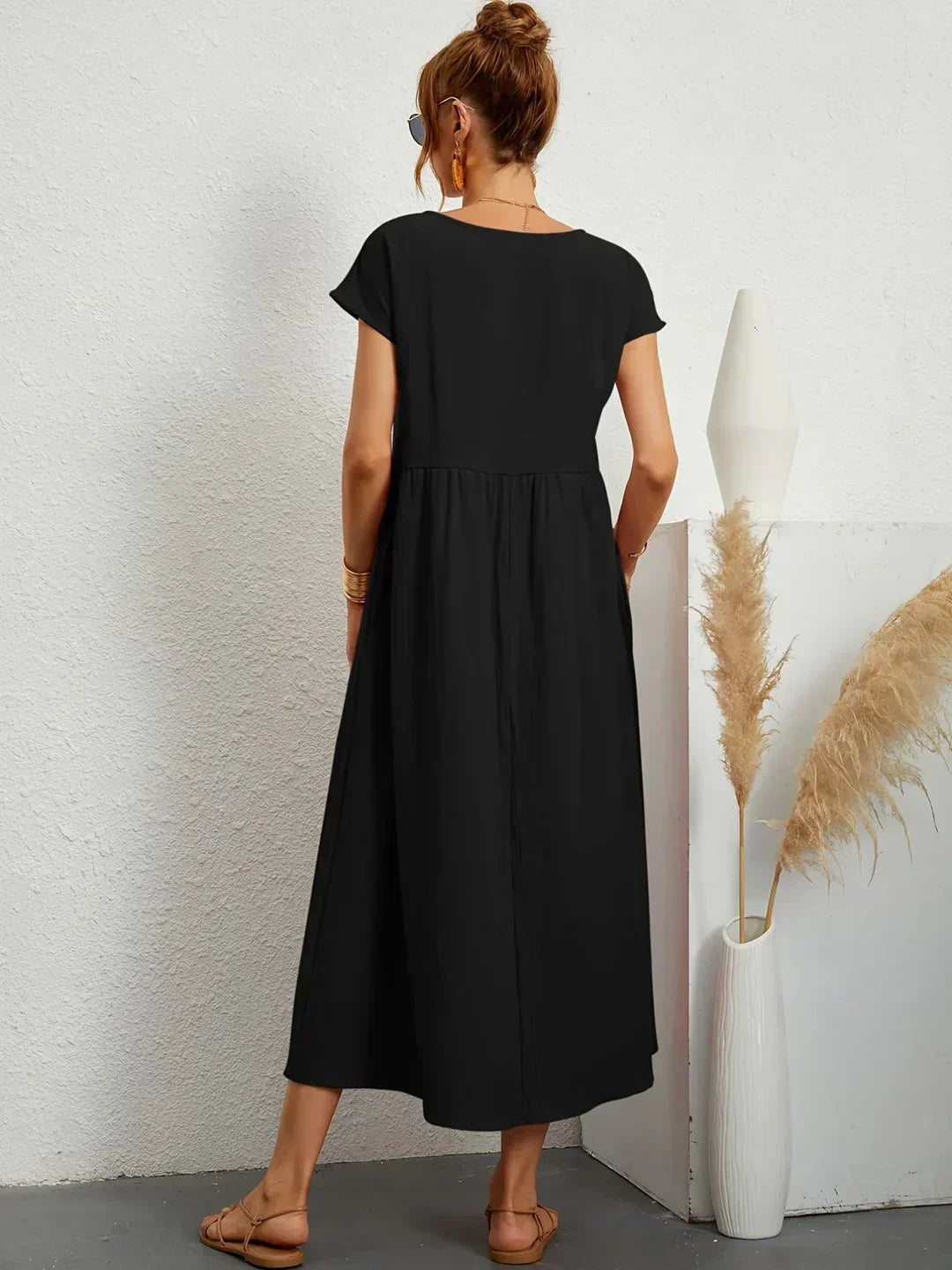 Gabrielle™ — Abito midi fluido con eleganza senza tempo