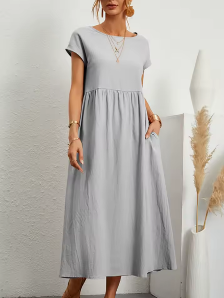 Gabrielle™ — Abito midi fluido con eleganza senza tempo